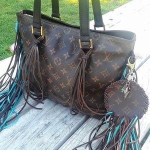 Fringed Louis Vuitton Cabas 14X10